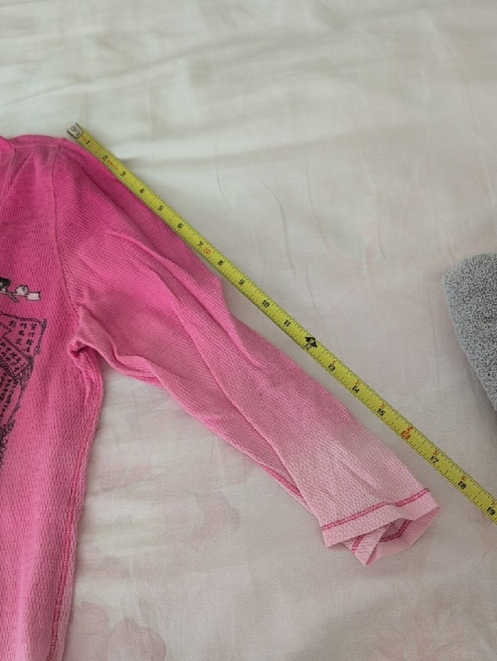 Lucky Brand Pink Ombre Floral Dragon Henley Long Sleeve Top - Picture 6 of 6